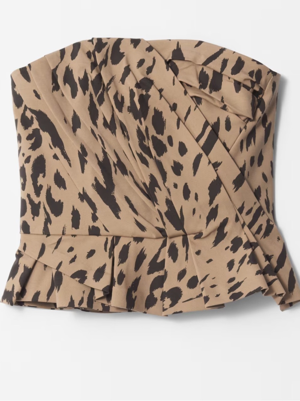 & Other Stories Draped Asymmetrical Leopard Top